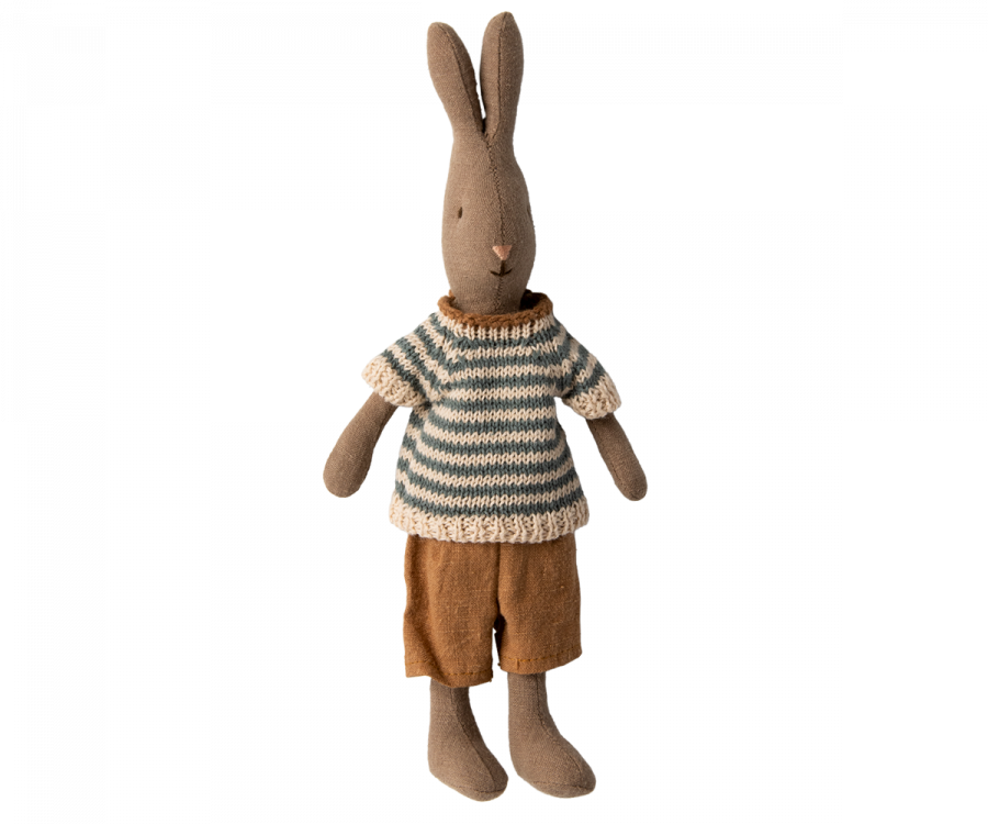 Maileg - Rabbit Size 1 Brown Shirt and Shorts