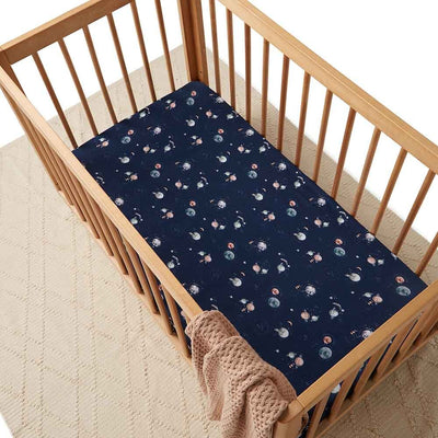 Snuggle Hunny Kids - Fitted Cot Sheet - Milky Way