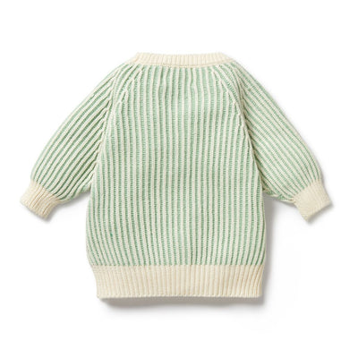 Wilson & Frenchy - Mint Green Knitted Ribbed Jumper