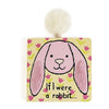 Jelly Cat - If I Were A Rabbit Board Book - Pink