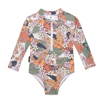 Cry Wolf - LS Swimsuit - Floral