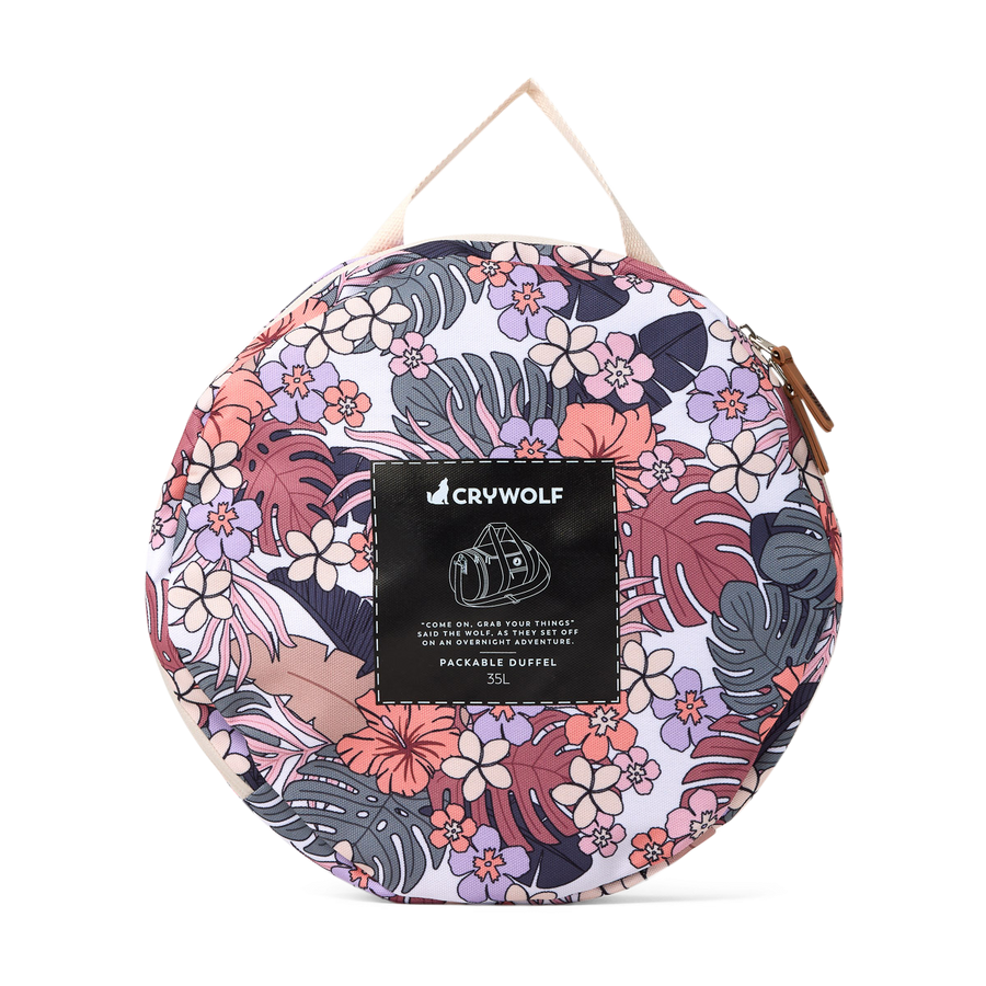 Cry Wolf - Packable Duffel - Floral