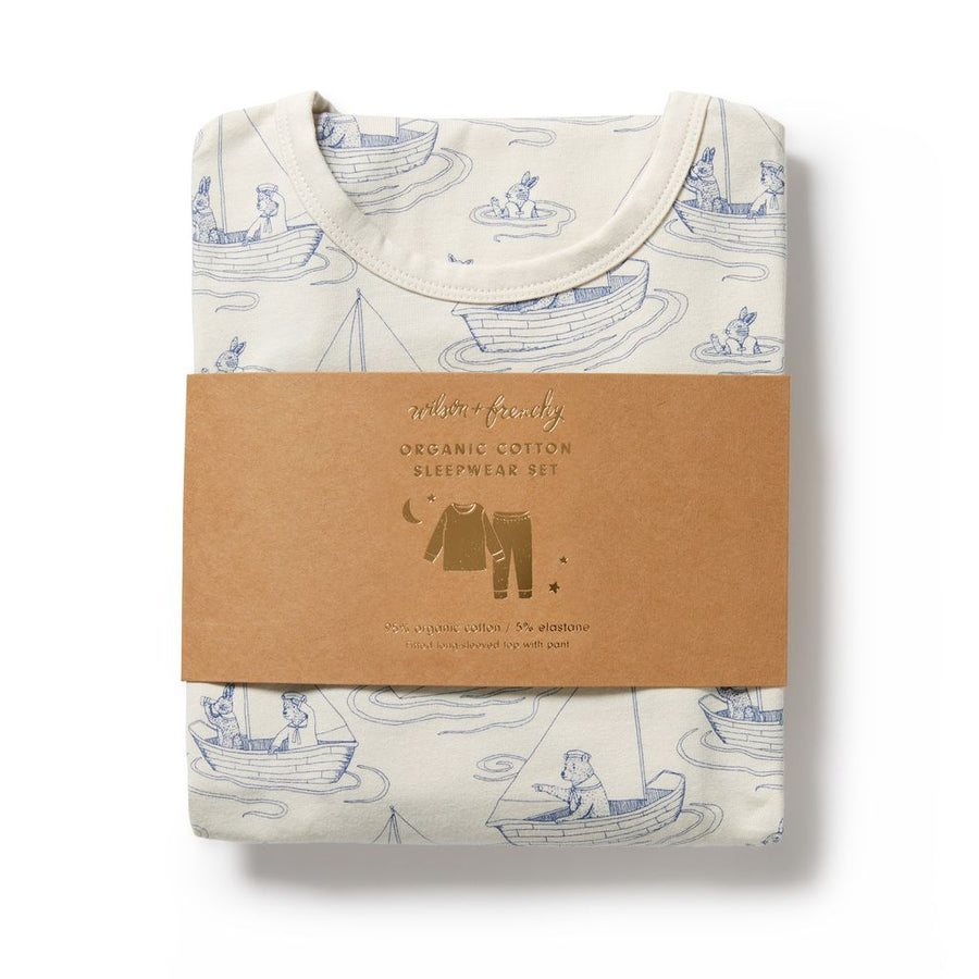 Wilson & Frenchy -  Organic long sleevedd Pyjamas Sail Away