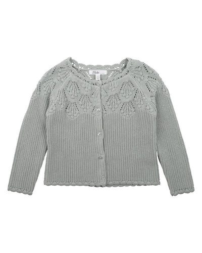 BEBE - PISTACHIO GREEN KNITTED CARDIGAN 3-7 YRS