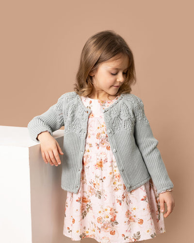 BEBE - PISTACHIO GREEN KNITTED CARDIGAN 3-7 YRS