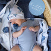 Snuggle Hunny Kids - Baby Jersey Wrap & Beanie Set - Cloud Chaser