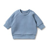 Wilson & Frenchy - Storm Blue Organic Quilted Sweat