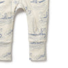 Wilson & Frenchy - Organic Zipsuit with Feet Sail Away