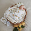 Snuggle Hunny Kids - Baby Jersey Wrap & Beanie Set - Lemon