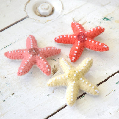 Tara Treasures - Felt Starfish - Set of 3