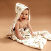 Snuggle Hunny Kids - Hooded Towel - Green Palm