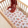 Snuggle Hunny Kids - Fitted Cot Sheet - Rosebud