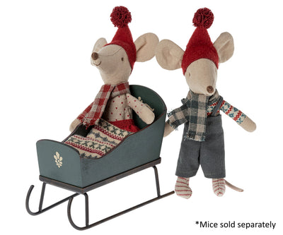 Maileg - Sleigh for Mouse green