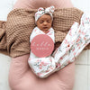 Snuggle Hunny Kids - Organic Baby Jersey Wrap & Beanie Set - Camille