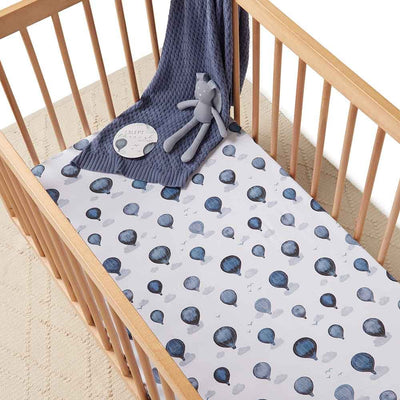 Snuggle Hunny Kids - Fitted Cot Sheet - Cloud Chaser