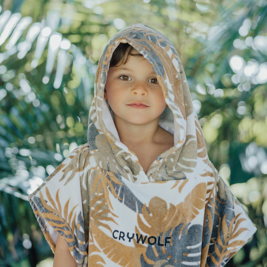 Cry Wolf - Hooded Towel - Tan