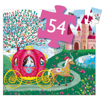 Djeco - Elsies Carriage 54pc Silhouette Puzzle