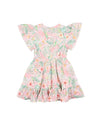 BUDGIE PINK FLORAL DRESS 3-7YRS
