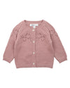 Bebe - AUBREY NEEDLE OUT KNITTED CARDIGAN