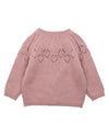 Bebe - AUBREY NEEDLE OUT KNITTED CARDIGAN 3-7 YRS