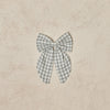 Noralee - Oversized Bow - Dusty Blue Gingham