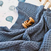 Snuggle Hunny Kids - Diamond Knit Organic Baby Blanket - River