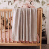 Snuggle Honey Kids - Diamond Knit Organic  Blanket - Warm Grey
