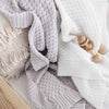 Snuggle Huuny Kids - Diamond Knit Blanket - White