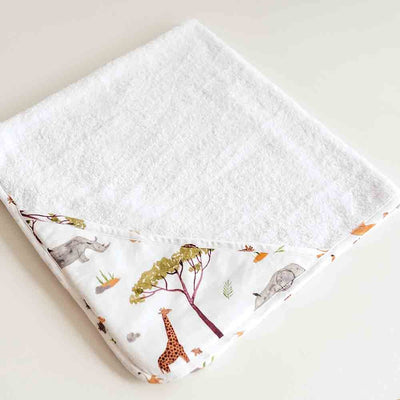 Snuggle Hunny Kids - Organic Hooded Towel - Safari
