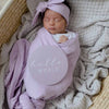 Snuggle Hunny Kids - Baby Jersey Wrap & Topknot Set - Butterfly