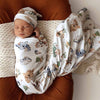 Snuggle Hunny Kids - Organic Jersey Wrap & Beanie Set - Dragon