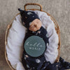 Snuggle Hunny Kids - Baby Jersey Wrap  Beanie Set - Milky Way
