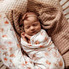 Snuggle Hunny Kids - Baby Jersey Wrap  Beanie Set - Paradise