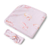 Snuggle Hunny Kids - Organic Jersey Wrap & Topknot Set - Unicorn