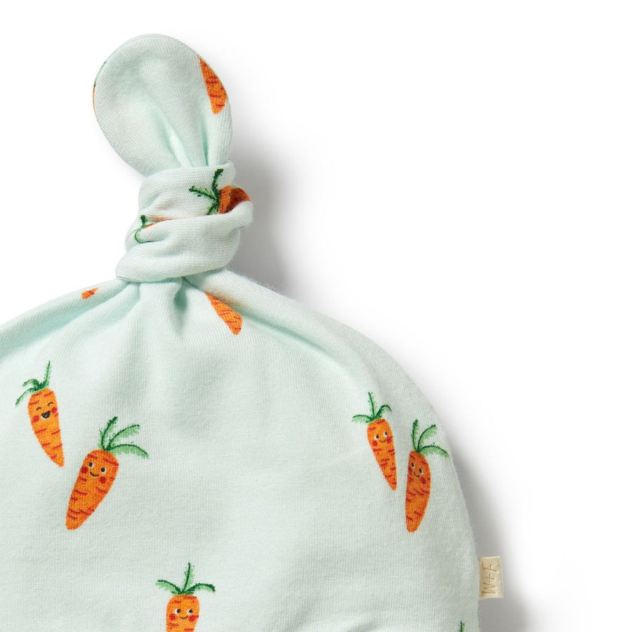 Wilson & Frenchy - Cute Carrots Organic Knot Hat - 0-3mths