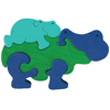 Fauna- Hippo Green Puzzle