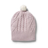 Wilson & Frenchy - Knitted Cable Hat - Lilac Ash