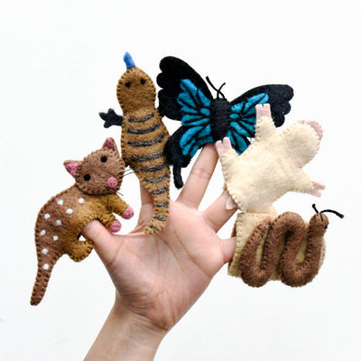 Tara Treasures - Australian Animals F - Finger Puppet Set