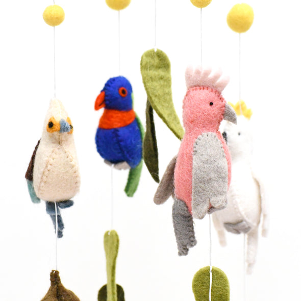 Tara Treasures - Baby Nursery Mobile Hanging - Australian Birds