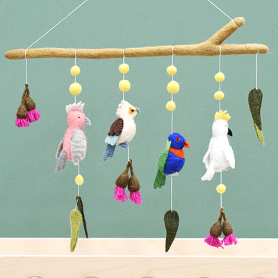 Tara Treasures - Baby Nursery Mobile Hanging - Australian Birds