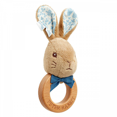 Peter Rabbit - Wooden Ring Rattle