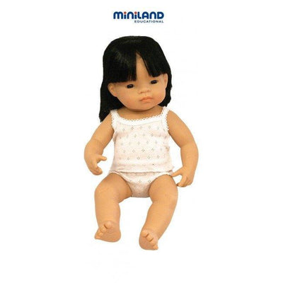 Miniland - Asian Girl 38cm - Dressed