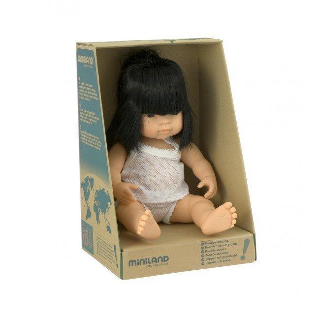 Miniland - Asian Girl 38cm - Dressed