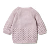 Wilson & Frenchy - Knitted Spot Cardigan - Lilac Ash