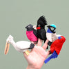 Tara Treasures - Australian Colourful Birds - Finger Puppet Set