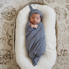 Snuggle Hunny Kids - Baby Jersey Wrap & Beanie Set - Indigo