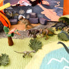 Tara Treasures - Large Dinosaur Land with Volcano Play Mat Playscape
