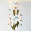 Tara Treasures - Nursery Cot Mobile - Llama & Cactus