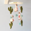 Tara Treasures - Nursery Cot Mobile - Llama & Cactus