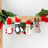 Tara Treasures - Felt Christmas Ornament Hangings (Set of 4)